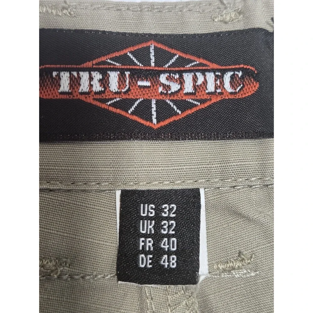 Tru-Spec Tan Khaki Men’s Pants With Pockets 32x28 Zipper Pockets